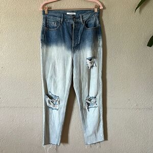 PacSun ultra high rise slim bleached Gradient Distressed Jeans